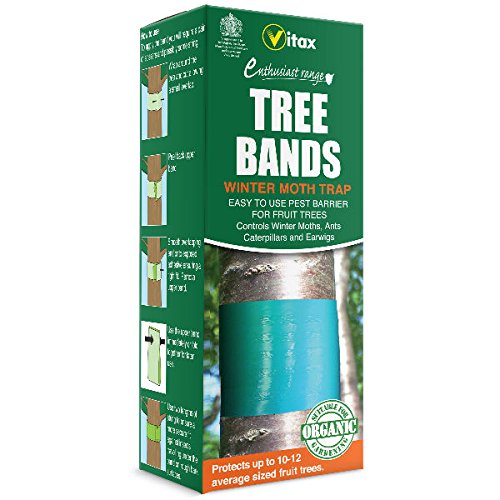 Vitax Tree Band Traps - PACK OF 2 - 1.75m long tapes - Organic Tree Band Traps - Winter Moth Trap - Tree Traps