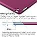 iPad Mini 4 case, ROARTZ Metallic Magenta Slim Fit Smart Rubber Coated Folio Case Hard Cover Light-Weight Auto Wake/Sleep for Apple iPad Mini 4th Generation Model A1538/A1550 Retina Display