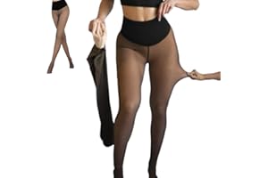 New Compression Band & One Seam Option, Plus-Size Warm Bare-Leg Tights, The Original Magic Fleece Lined Leggings