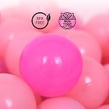 Straame Playballs Soft Pit Balls for Kids Pink 400 Count Crush Proof view 5