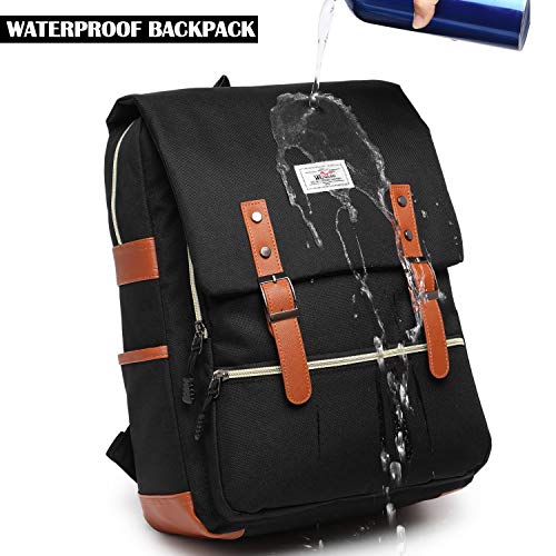 Vintage Laptop Backpack for Women Men Waterproof School Backpack Fashion Backpack with USB Charging  - //medicalbooks.filipinodoctors.org