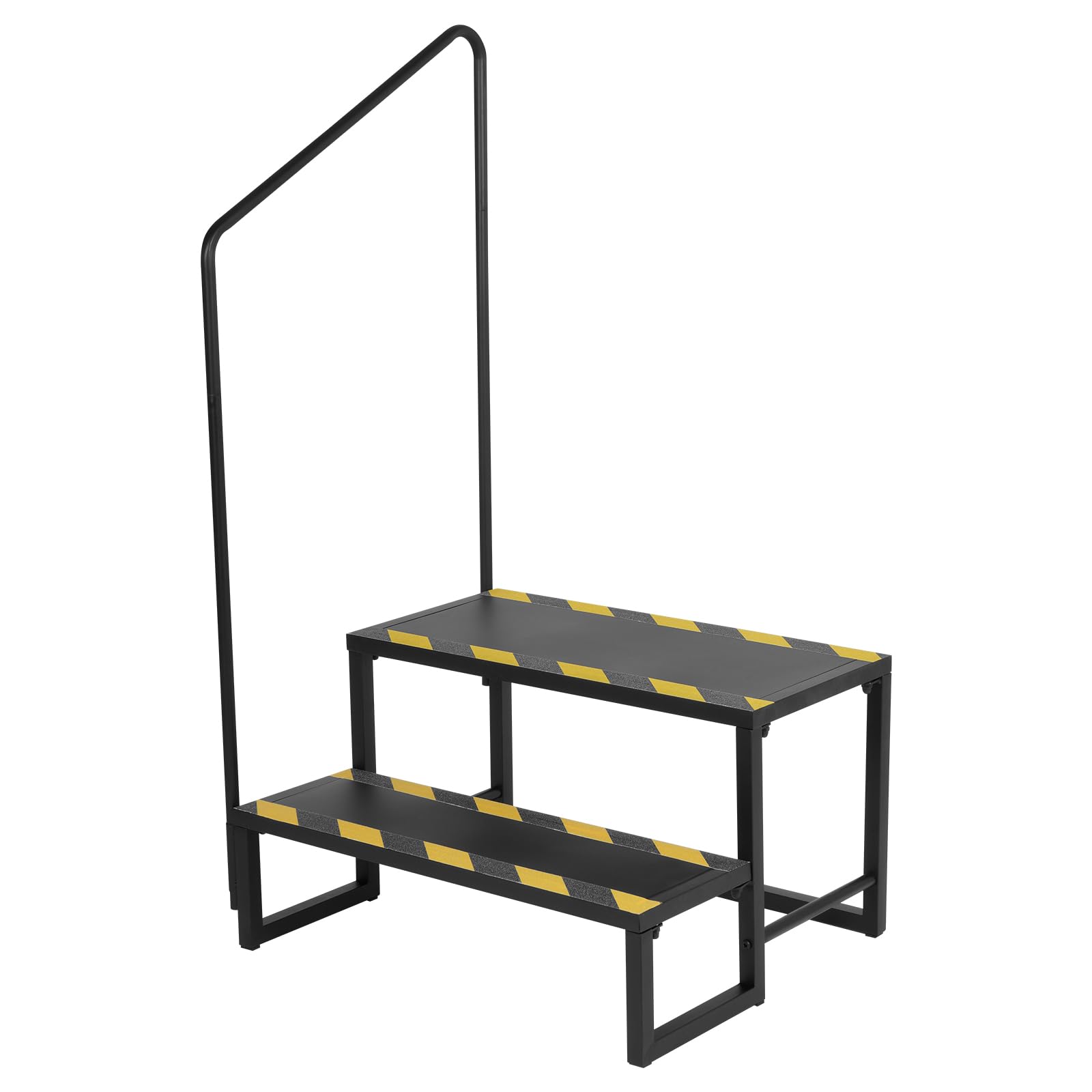 Photo 1 of Nisorpa 2 Step Hot Tub Stairs, Outdoor RV Stairs with Adjustable Height Side Assist Handrails Economy 5th Wheel Stair for Travel Trailer