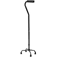 Medline Aluminum Quad Cane with Small Base for Balance, Knee Injuries, Leg Surgery Recovery & Mobility, Portable, Lightweight Walking Aid for Seniors & Adults