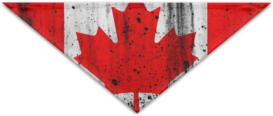 Splash Paint Canadian Flag Turban Triangle Scarf Bib Scarf Accessories Pet Cat And Baby Puppy Saliva Dog Towel