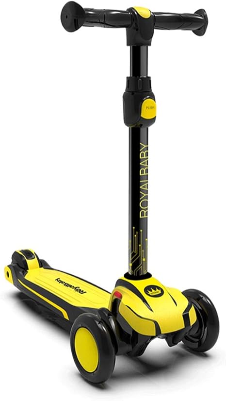 Amazon Co Jp 子供のスクーター2 12歳の赤ちゃん3輪スクーターの男の子と女の子のスクーター Color Yellow ホーム キッチン