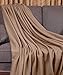 Utopia Bedding Fleece Blanket Queen Size Tan Soft Warm Bed Blanket Plush Blanket Microfiber