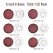 LotFancy 120 PCS 5 Inch 8 Hole Sanding Disc, 1000 1200 1500 2000 2500 3000 Grit Aluminum Oxide Sandpaper Assortment, Sand Paper for Wood, Plastic, Rust Removal, Random Orbital Sander Pads