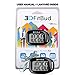 3DFitBud Simple Step Counter Walking 3D Pedometer with Lanyard, A420S (Black)