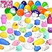 LUDILO 30Pcs Easter Eggs + 30Pcs Mochi Squishy Toys Easter Basket Stuffers Easter Egg Fillers Easter Toys Mini Squishies Party Favors for Kids Animal Squishys Surprise Egg Hunt Gifts, Random
