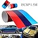 hsn_zem 5FT M-Colored Stripe Sticker car Vinyl Decal For BMW M3 M4 M5 M6 3 5 6 7 Series