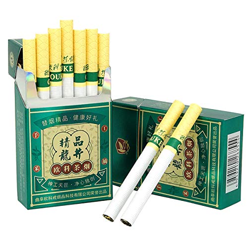 tea cigarette Green Tea Herbal Cigarettes Fruit Tea Smoke, Black Tea Jasmine Tea Chinese  Herbal Cigarettes Tobacco-Free Nicotine-Free, Cigarette Substitutes (Green  Tea,10 Pack) in Saudi Arabia