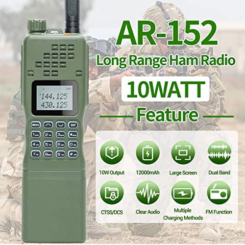 Baofeng AR15210W High Power Ham Radio Portable Tactical Two Way Radio