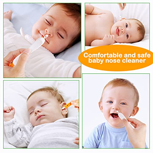 2in1 Baby Nose Cleaner, Safe Baby Nose + Ear Picker with rotatable