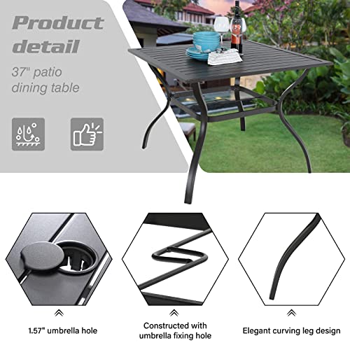 Sophia & William Patio Dining Set 5 Pieces Outdoor Metal Furniture Set