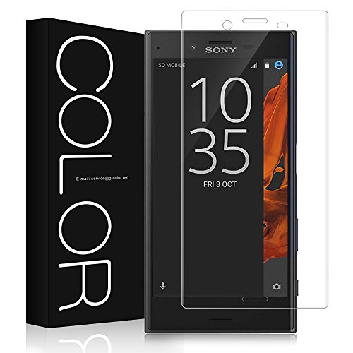 Sony Xperia XZ Screen Protector[3D Glass], G-Color Sony Xperia XZ 3D Full Coverage Tempered Glass Screen Protector for Sony Xperia XZ (Clear)