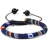 Pingyongchang Boho Surfer Bracelets Anklet Handmade Adjustable String Rope Braided Anklet Summer Friendship Waterproof Beach Jewelry for Women Men