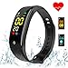 COOLHILLS Fitness Tracker HR, IP67 Waterproof Activity Tracker Pedometer Watch with Heart Rate & Sleep Monitor,Step Counter,Calories Burned Smart Bracelet for Men,Women