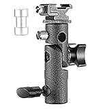 Neewer Universal E-Type Camera Flash Speedlite Mount Light Stand Bracket Umbrella Shoe Holder Compatible with Canon Nikon Pentax Olympus and other Flashes with Standard Shoe Mount