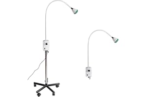 OUBO Brand Adjustable 9W LED Exam Lamp Mobile Orthopedics Dental Surgical Medical Exam Light ENT Surgery Gynecology with Floor Stand