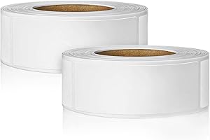 1000pcs Removable Freezer Labels, Dissolvable, Waterproof, Dishwasher Safe, Food Storage Stickers(1x2 Inch, 2 Rolls)