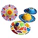 Straw Hat,Coxeer 6PCS DIY Hat Cap Art Painting Hat for Kids Adults Party Hats Child Mardi Gras Easter harvest Thanksgiving