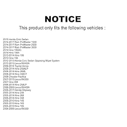 Top Quality Front 22" + 26" All-Season Wiper Blades