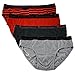 ETERNAL CENTURY Mens Underwear Soft Cotton Full-Cut Briefs (4-Pack) Stripe Medium