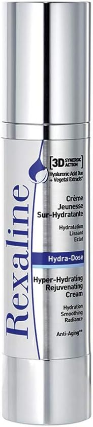 Rexaline, Hydra-Dose, Hyper-Hydrating Rejuvenating Cream, Anti wrinkle cream with Hyaluronic Acid, Anti aging facial care