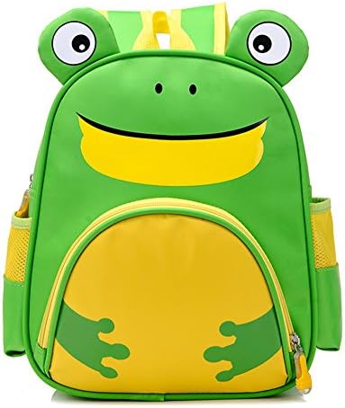 Neeior Cute Animal Nylon Backpack for Toddler Girls/Boys Kids Nursery Shoulder Schoolbag Rucksack Green Frog