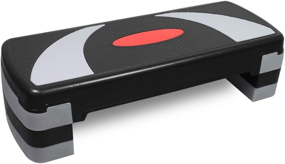 Fitness Pedal, Adjustable Aerobic Stepper 78Cm, 3 Levels (10/15/20 Cm) Exercise Step Platform for Exercise Weight Loss Home Gym And Fitness Training,Gray