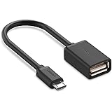UGREEN Micro USB 2.0 OTG Cable On The Go Adapter Male Micro USB to Female USB for Samsung S7 S6 Edge S4 S3, LG G4, Dji Spark Mavic Remote Controller, Android Windows Smartphone Tablets 4 Inch (Black)