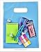 Plastic Thank You Gift Bags with Die Cut Handles 9x12 Inch (150) - Pink and Blue Glossy Pastels, Thick Poly - Retail Merchandise Shopping, Bulk Wholesale Pack - Quality Made - Bonus ebook