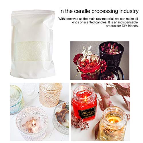 White Beeswax Pellets for Candle Making 100 Natural, Cosmetic Grade Bees Wax, Easy Melt