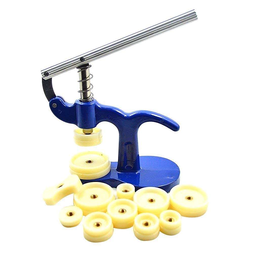 feedal Watch Back Case Cover Press Closer with 25-40mm 12 Dies Set Watchmaker Watch Repair Tool Kit