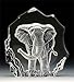 VG Engraved Lead Crystal - Elephant