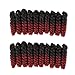 HairPhocas 5 Pack 10 inch Toni Curl Short Jumpy Wand Curl Weave Crochet Braids Afro Curl Synthetic Hair Extensions for Women (8mm)#1B/BUG