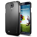 Galaxy S4 Case, Spigen® [Non-Slip] Galaxy S4 Case Slim ***NEW*** [Ultra Fit] [Smooth Black] Rubbery Feel Non-Slip Grip Matte Ha
