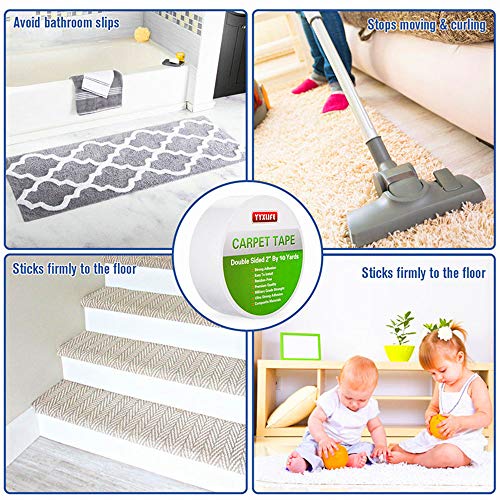 2 YYXLIFE+Adhesive+Removable+Multi+Purpose+Carpets+Heavy