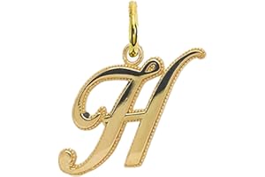 Takar Gold Initial Letter Pendant For Necklaces, 14k Gold A-Z Big Letter Charm Necklace Jewelry for Men And Women. Made In USA