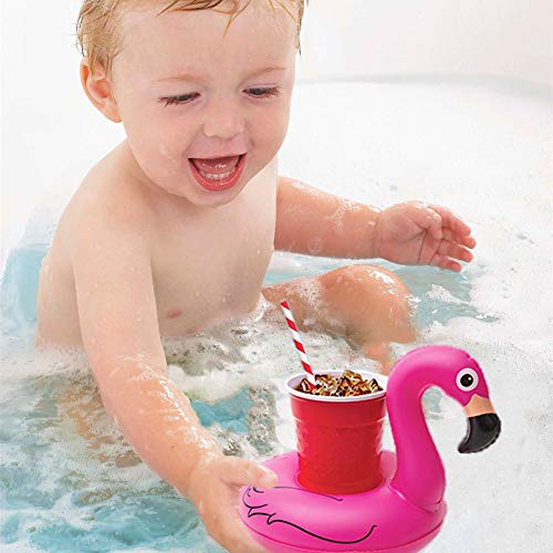 image for iShyan Inflatable Drink Holder, 15 Pack Drink Floats Inflatable Cup Ho