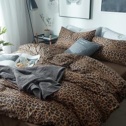 mixinni Leopard Comforter Set Full-3 Pieces Animal