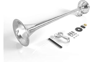 P SEPEY SEPEY Truck Air Horn 58cm 150DB Single Trumpet Horns Kit universal for Car Train Boat