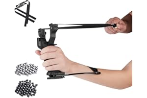 ROCHAN Wrist Rocket Slingshot Professional Adult Slingshot Hunting Tool with Laser Sight Provides 90 Ammo for Outdoor Shooting