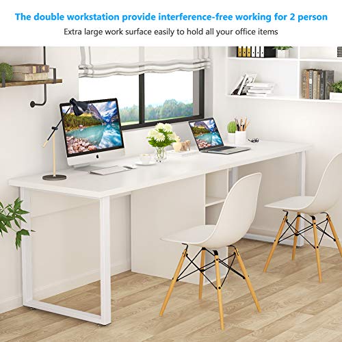 image for Tribesigns 78'' Computer Desk, Extra Large Two Person Office Desk with