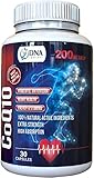 DNA Shift CoQ10 200mg High Absorption Ubiquinone Coenzyme Q10 Antioxidant Supplement, 30 Capsules
