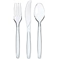 Prestee 300 Plastic Silverware Set | 100 Forks , Spoons , Knives Heavy Duty Bulk Disposable Flatware Utensils P 63565160