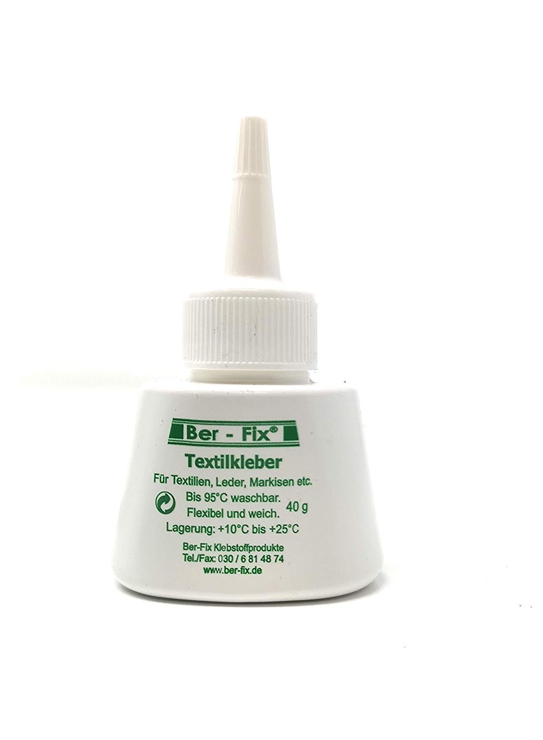 Ber-Fix 40g Textilkleber für Stoff und Weich Leder