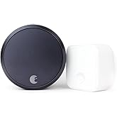 August Home Smart Lock Pro + Connect Hub - Wi-Fi Smart Lock for Keyless Entry - Works with Alexa, Google Assistant, and more 