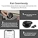 Wireless Earbuds, Tronsmart Spunky Bluetooth 5.0 IPX5 Waterproof True Wireless Bluetooth Earbuds 12H Playtime with Charging Case and Microphone Compatible with All Bluetooth Devices - Black