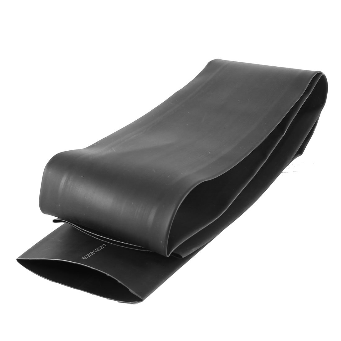 Sourcingmap s14100400am3045 1 Meter 50mm Dia 82mm Flat Width Rate 2:1 Heat Shrinkable Shrinking Tube Black (Pack of 1)